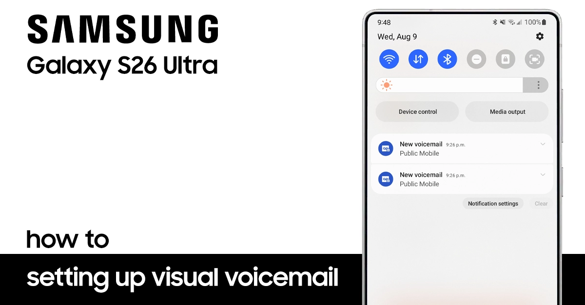 set up voicemail on samsung s26 ultra