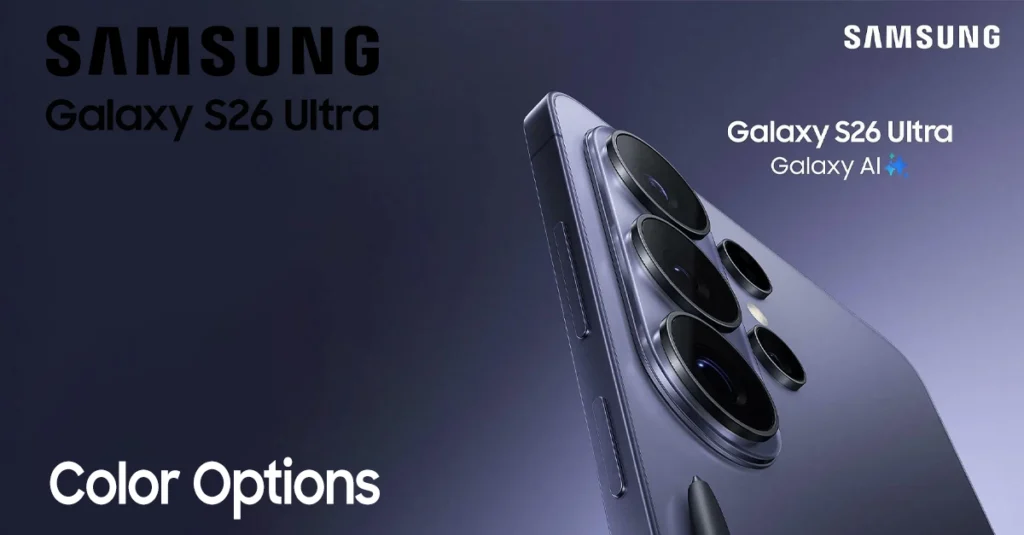 samsung galaxy s26 ultra colors