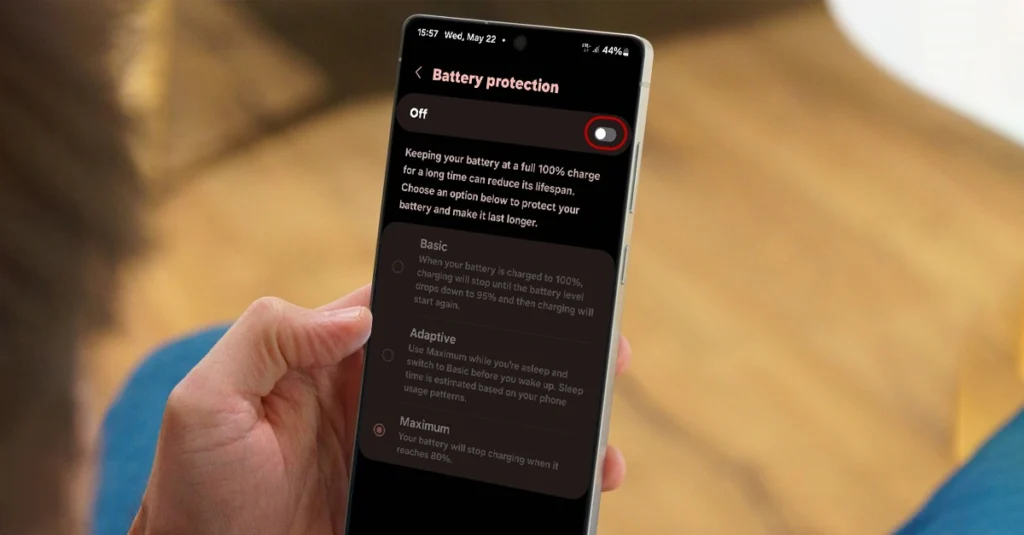 enable battery protection