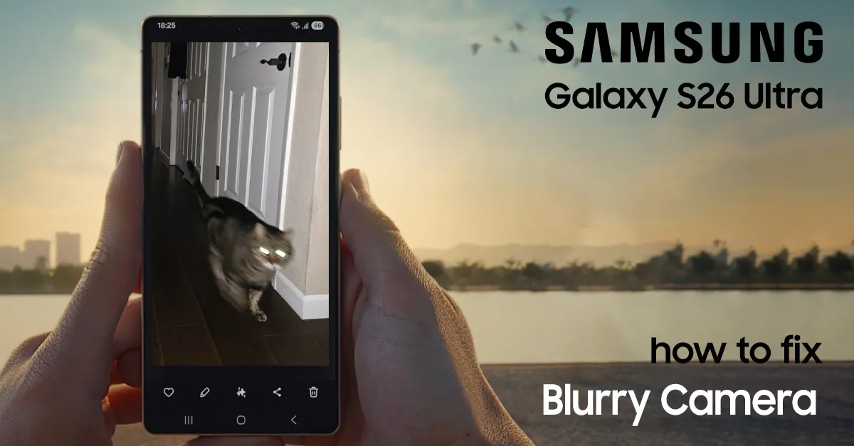 fix blurry camera on galaxy s26 ultra