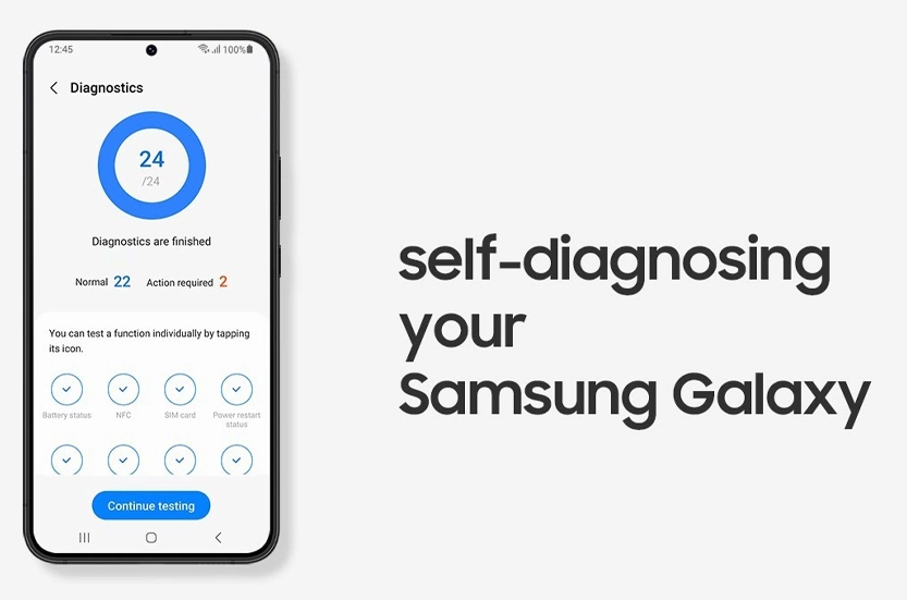 samsung self diagnostics