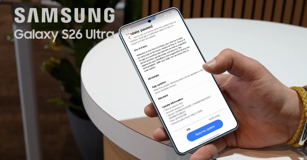 One UI 9 beta for galaxy s26