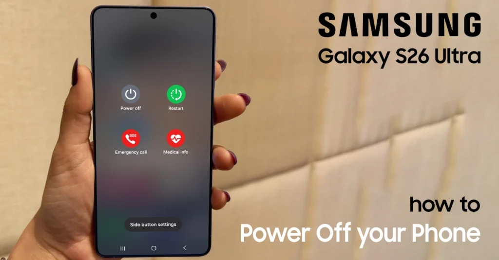 turn off samsung s26 ultra