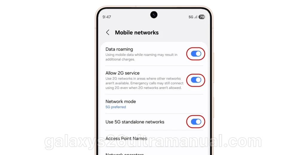 toggling all network related switches